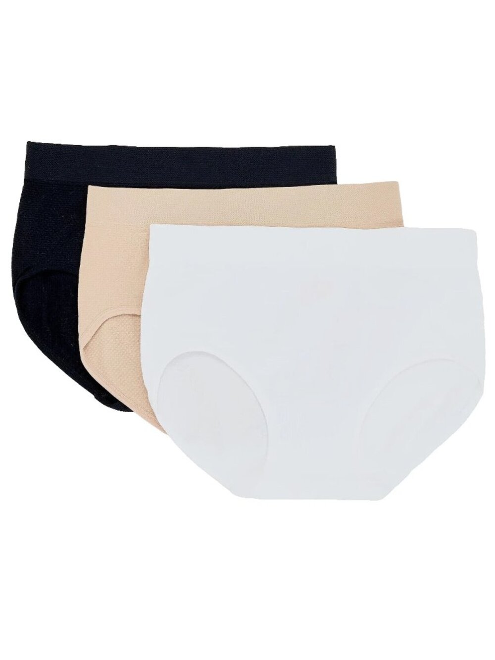Breezies Air Effects Breathable Brief Panties MEDIUM Sunbeige NWT